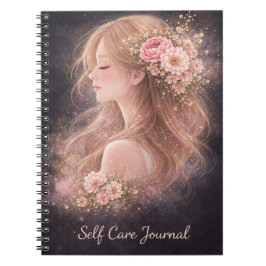 Floral Self Care Journal Notebook |  Anteckningsbok