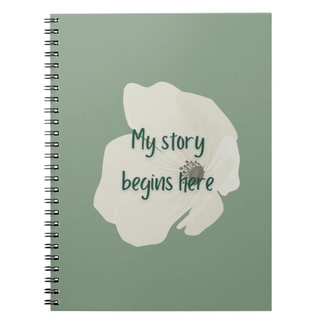  Floral Soul Notebook Anteckningsbok (Framsidan)