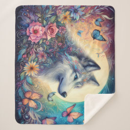 Floral Spirit: The Wolf in Bloom