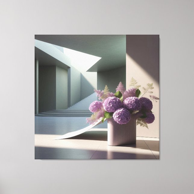 Floral Staircase Composition  Canvastryck (Framsida)