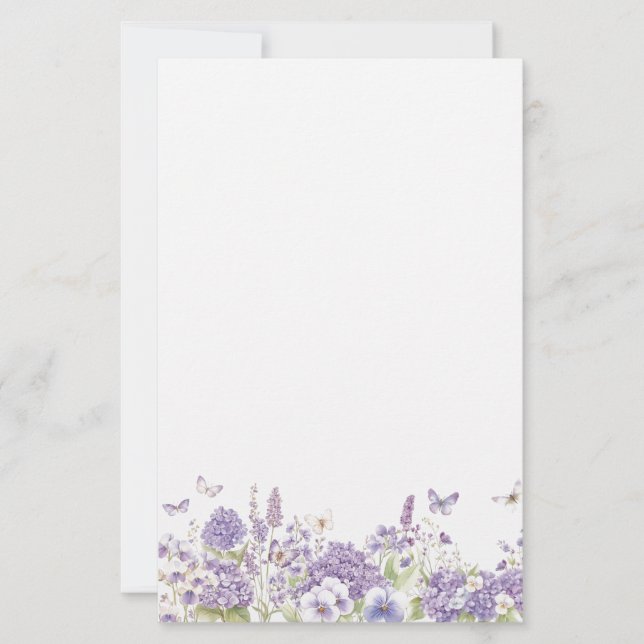 Floral Stationery Paper Brevpapper (Framsida)