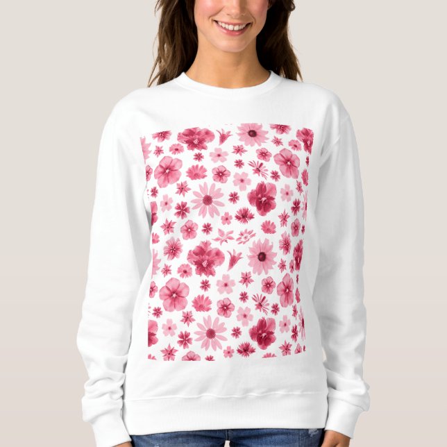 floral sudadera t shirt (Framsida)