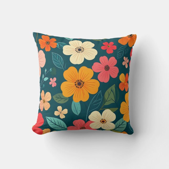 Floral texture kudde (Framsida)