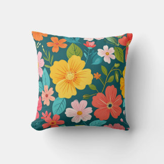 Floral texture kudde