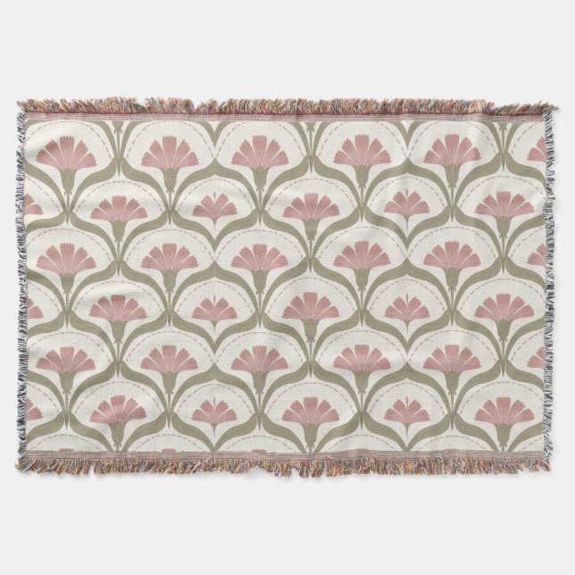 Floral Throw Blanket Filt (Framsidan)