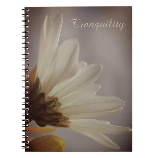Floral Tranquility Photo Spiral Notebook Anteckningsbok (Framsidan)