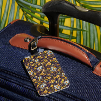 Floral Travel Luggage Tag Bagagebricka