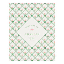 Floral Trellis Garden Party Welcome Bridal Shower