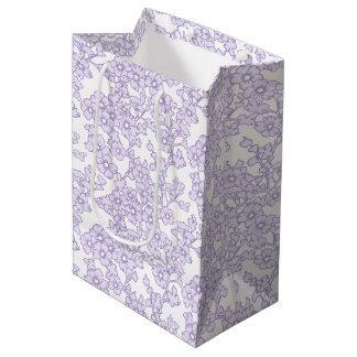 Floral Trellis Purple - White