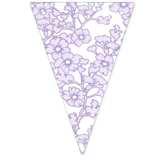 Floral Trellis Purple - White Vimplar