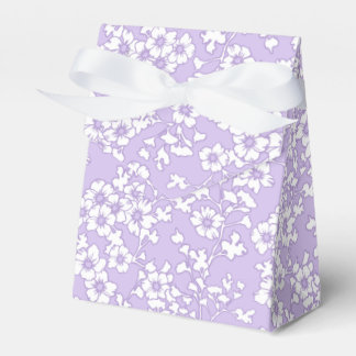 Floral Trellis White - Purple Presentaskar