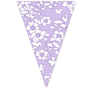 Floral Trellis White - Purple Vimplar