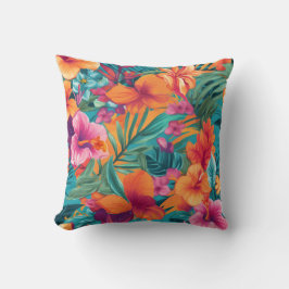Floral Tropical Vibrant Beauty Interior  Kudde