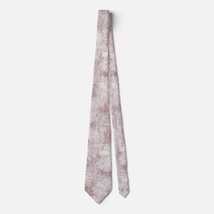Floral Tusenskönastammet Rosa Slips