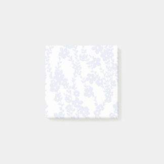 Floral Vines (White - Periwinkle) Post-it Block
