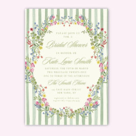 Floral Vintage Bridal Shower Invitation: Editable  Inbjudningar