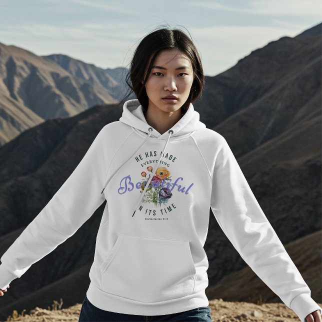 Floral Watercolor Beautiful Scripture T Shirt (Skapare uppladdad)