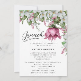 Floral Watercolor Bridal Shower Inbjudningar