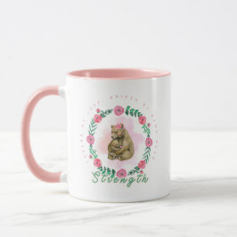 Floral Watercolor Mama Bear Art Mugg