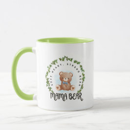 Floral Watercolor Mama Bear Mug Art Mugg