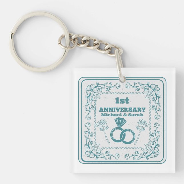 Floral wedding Anniversary Customizable year (Framsidan)