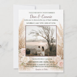 Floral Wedding Invite Digital Download Available Inbjudningar