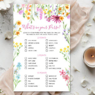 Floral Wildflower Vad har du i din handväska Bräds