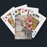 Floral with Rustic Piano Keys & Aged Music Sheet 1 Casinokort<br><div class="desc">This evocative playing card blends the beauty of a delicate flower with the nostalgic charm of rustic piano keys and a weathered music sheet background. With warm brown tones and aged paper textures, it captures the romance of forgotten melodies and timeless artistry. Perfect for music lovers, vintage collectors, and anyone...</div>
