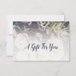 FloralCustom Photo Lila Florist Gift-certifikat Anteckningskort