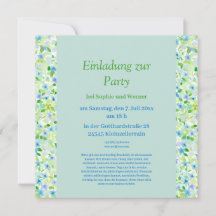 Florale Party in zarten  Pastelltönen