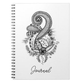 Florales Motiv / Zen Art Blumen - Anteckningsbok