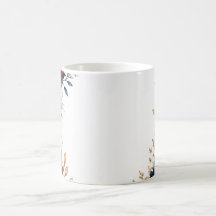 FloralMug Akvarellmugg - Romantiska djupröda rosor
