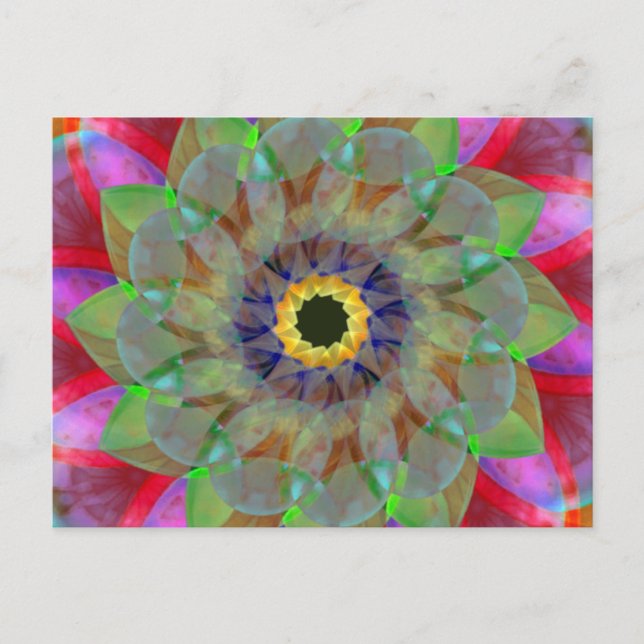 Floramoeba Guld Vykort (Framsida)