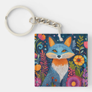 Floran Vibrant Fox Dot Art Amidst Lush