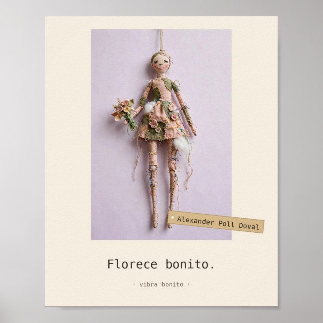 Florece bonito — Juguetes de Tela Affisch (Framsidan)