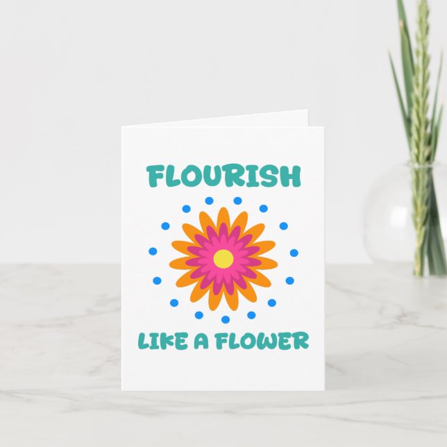 Florece como una flor inbjudan (Framsida)