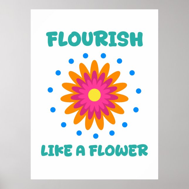 Florece como una flor poster (Framsidan)