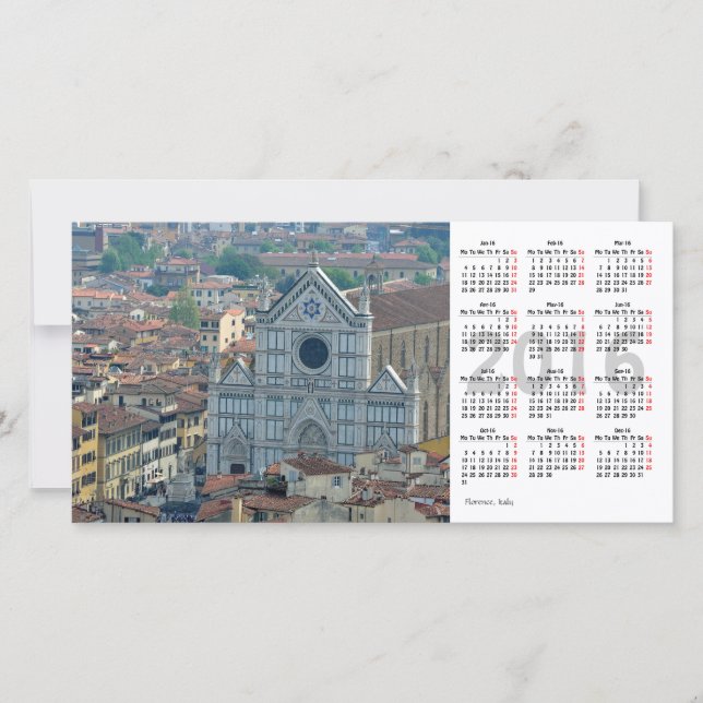Florence 2016 Calendar Photo Card (Framsida)