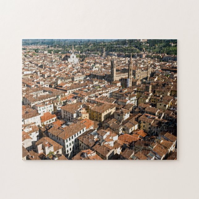 Florence Aerial view - Toskana, Italien Pussel (Horisontell)