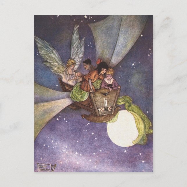 Florence Andersson High ovanför staden Vykort (Framsida)