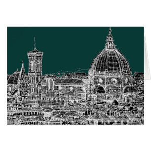 Florence arkitekturteckning OBS kort