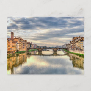 Florence arno bridge vykort