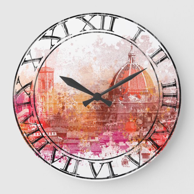 Florence - Basilica av Sanktt Mary av blomman Stor Klocka (Framsida)