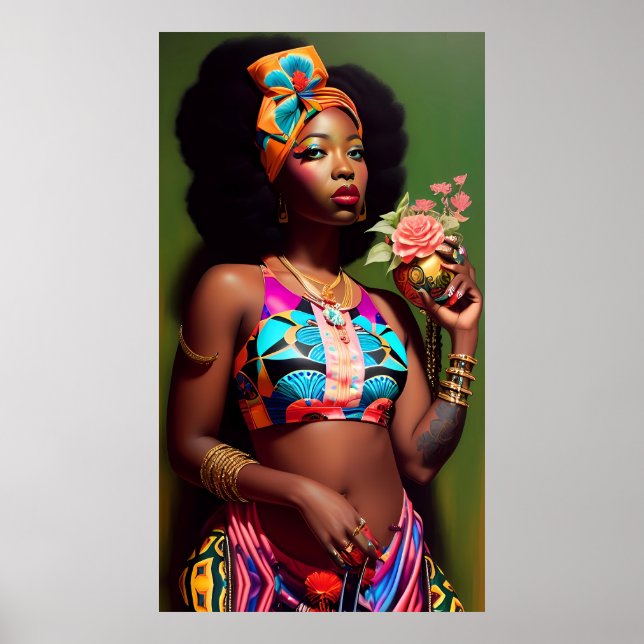 Florence Blommar - Ken Gage Art Poster (Framsidan)