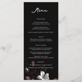 Florence Bröllop Dinner Menu Meny