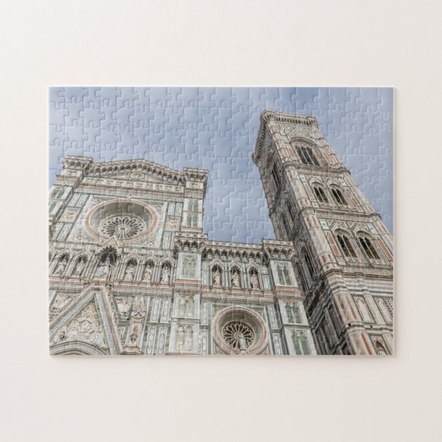 Florence Cathedral och Giotto Campanile puzzle Pussel (Horisontell)