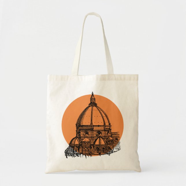 Florence Cathedral Tote Bag Tygkasse (Framsidan)