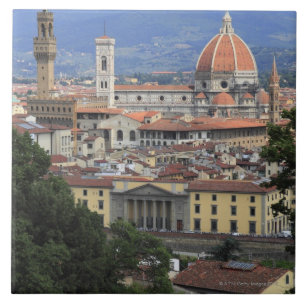 Florence Cityscape Kakelplatta
