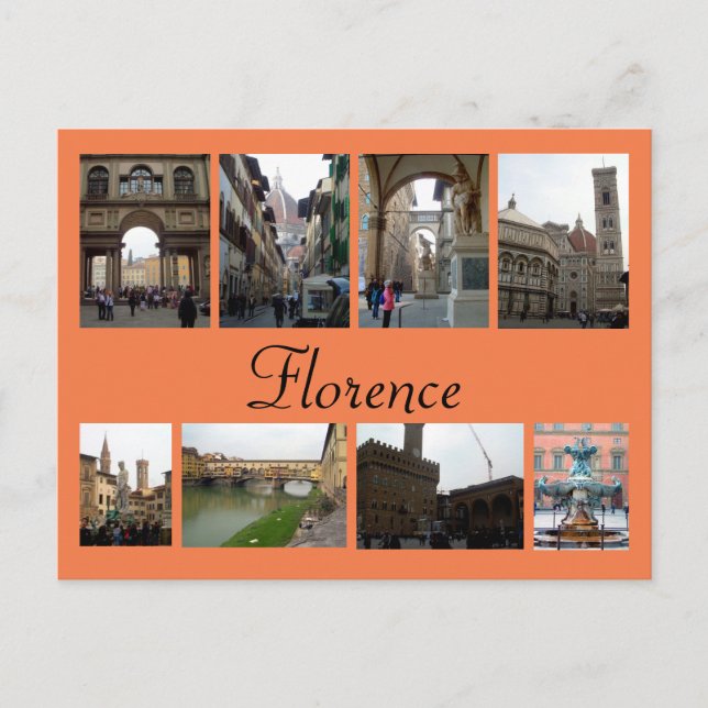 Florence Collage Vykort (Framsida)