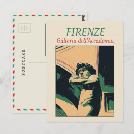 Florence David Michelangelo illustration Italien P Vykort